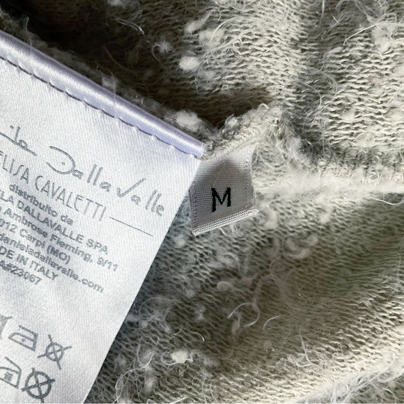 Elisa Cavaletti by Daniela Dallavalle Grey Open Front Bobble Cardigan Size M - Picture 10 of 11